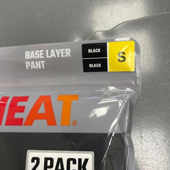 NEW 32 Degrees Heat Women's S 2-Pack Base Layer Legging Pants Black - Picture 3 of 5